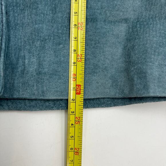 Pamela McCoy Suede Blue Jacket Embroidered Boho Western - Picture 9 of 11